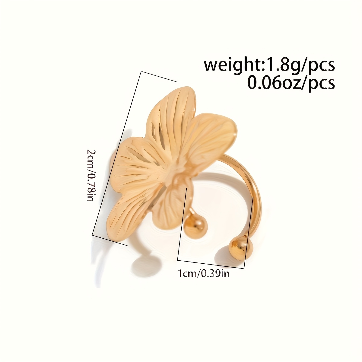 Floral Ear Bone Clip - No Piercing Needed